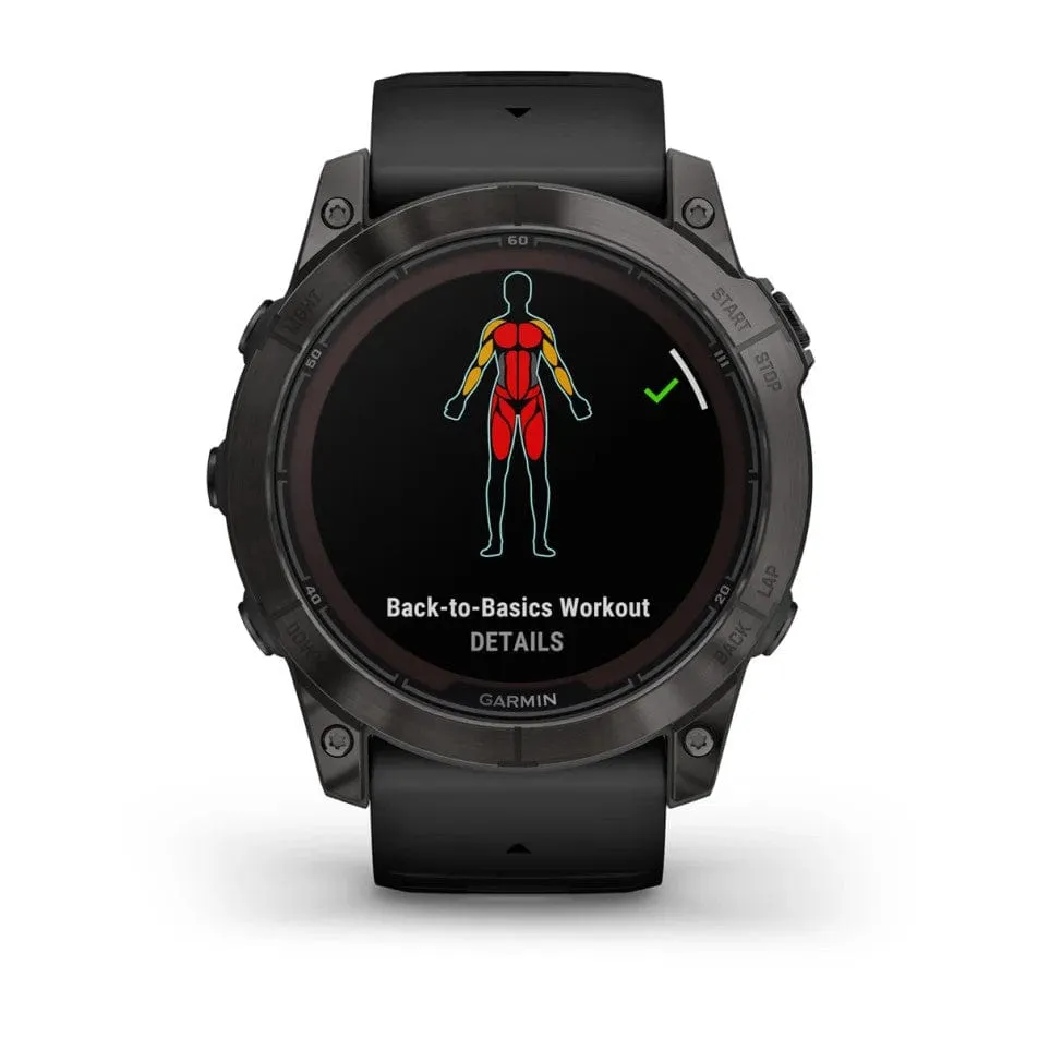 Garmin fenix 7X Pro Sapphire Solar Edition Carbon Grey Titanium w/Black Band