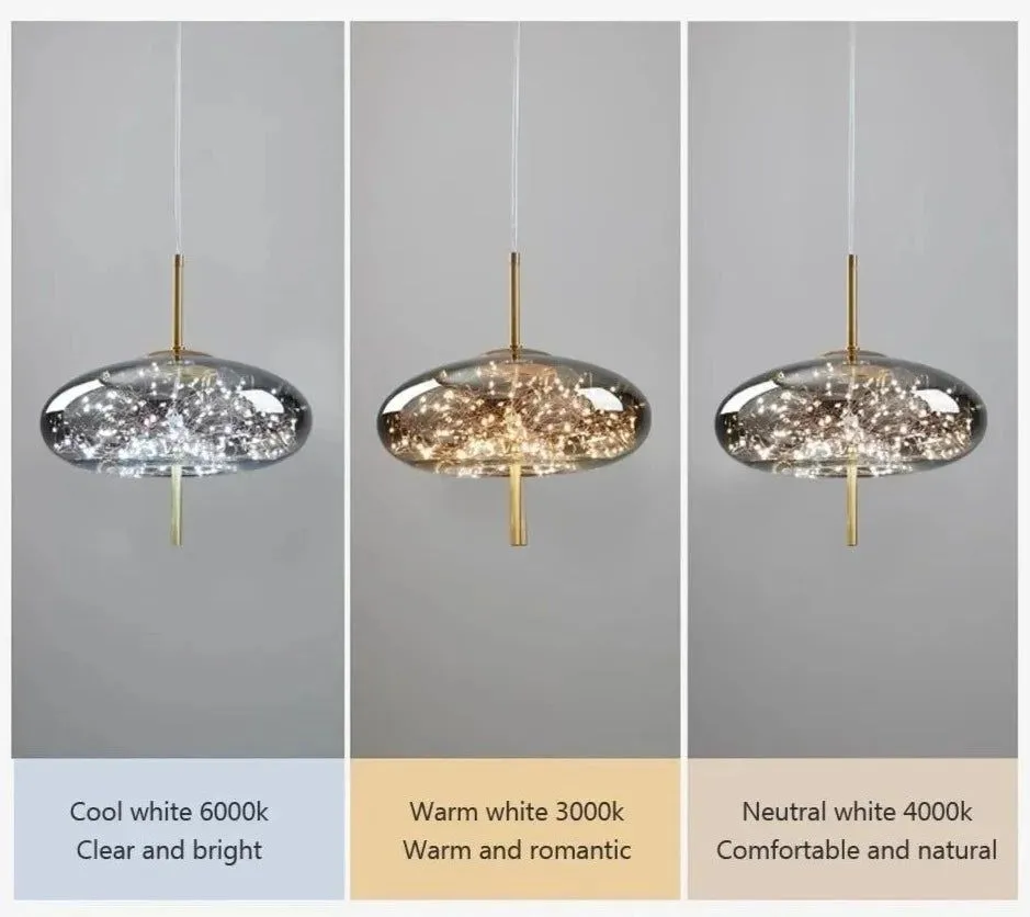 Glass Net Long Line Pendant Chandelier Lights
