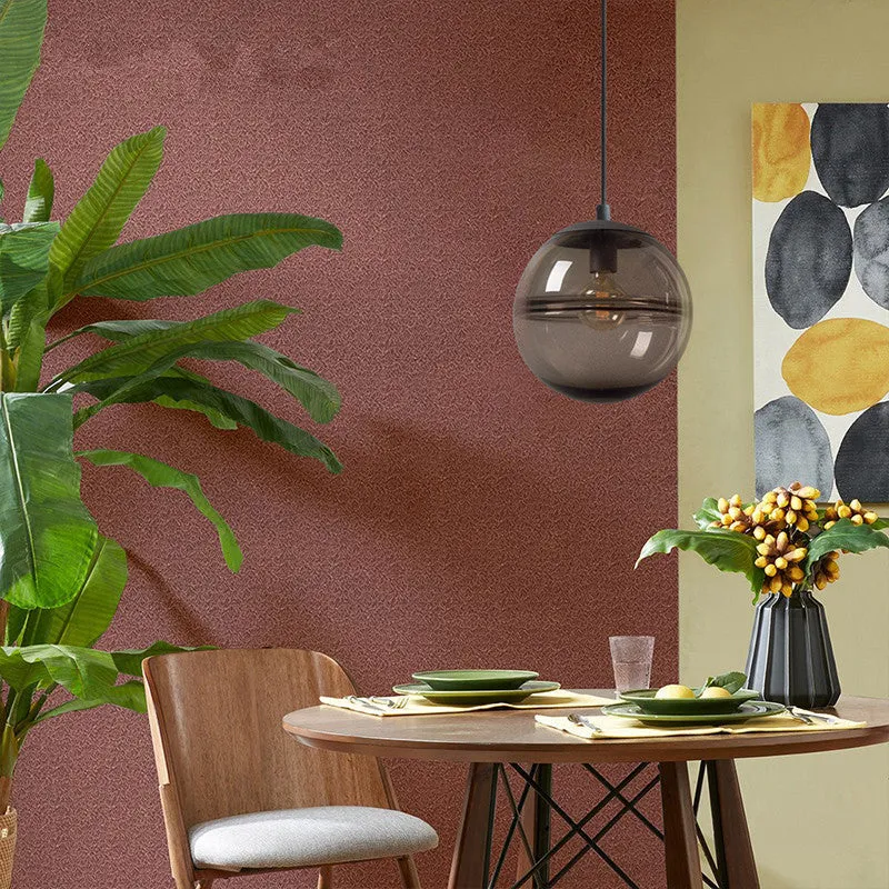 Globe Hanging Ceiling Light Blue/Coffee Glass Pendant Light for Dining Room