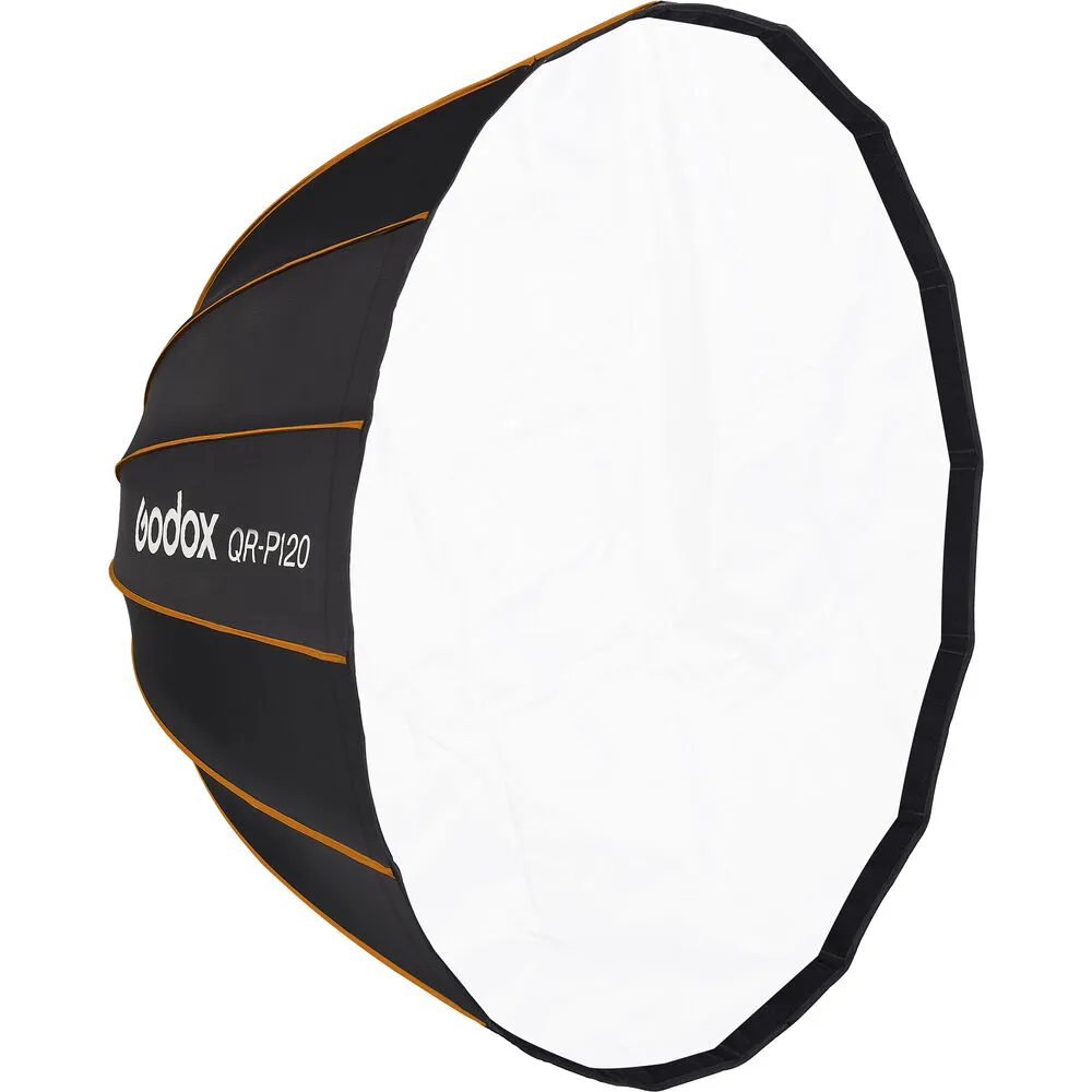 Godox QR-P120 120CM Deep Parabolic Quick Setup Bowens Mount Flash Speedlight Diffuser Reflector