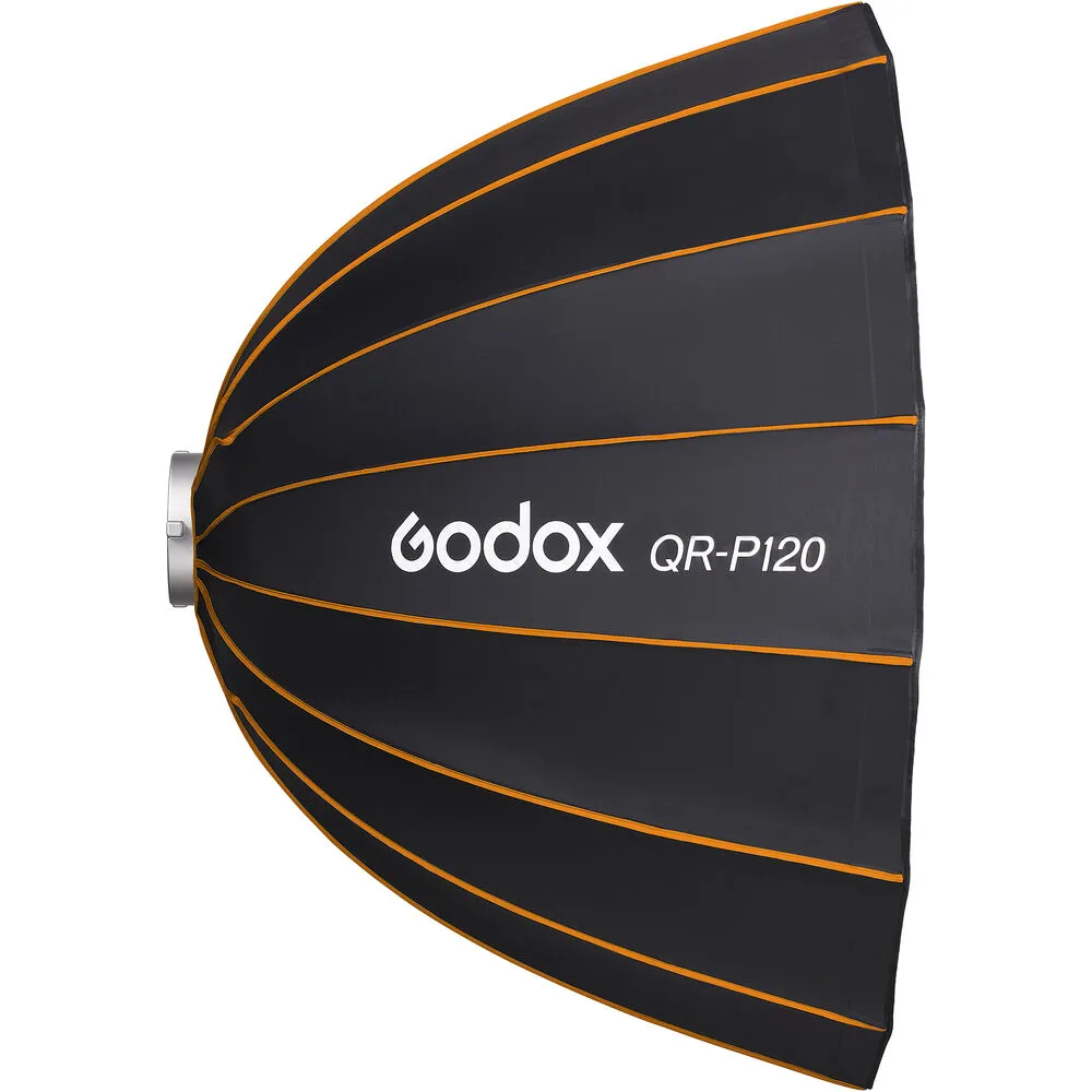 Godox QR-P120 120CM Deep Parabolic Quick Setup Bowens Mount Flash Speedlight Diffuser Reflector
