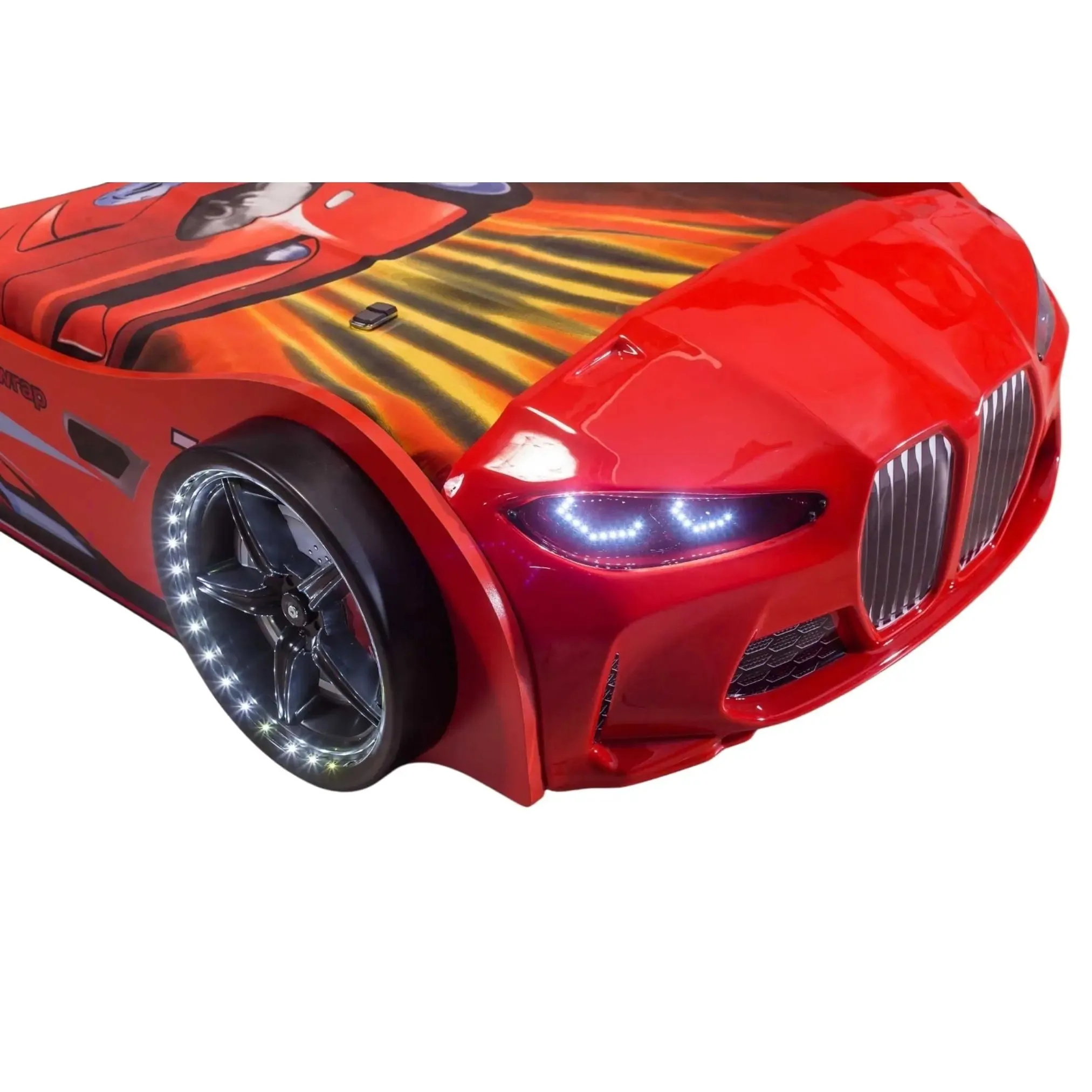 GTX Race Car Bed w/LEDs & Sound Effects
