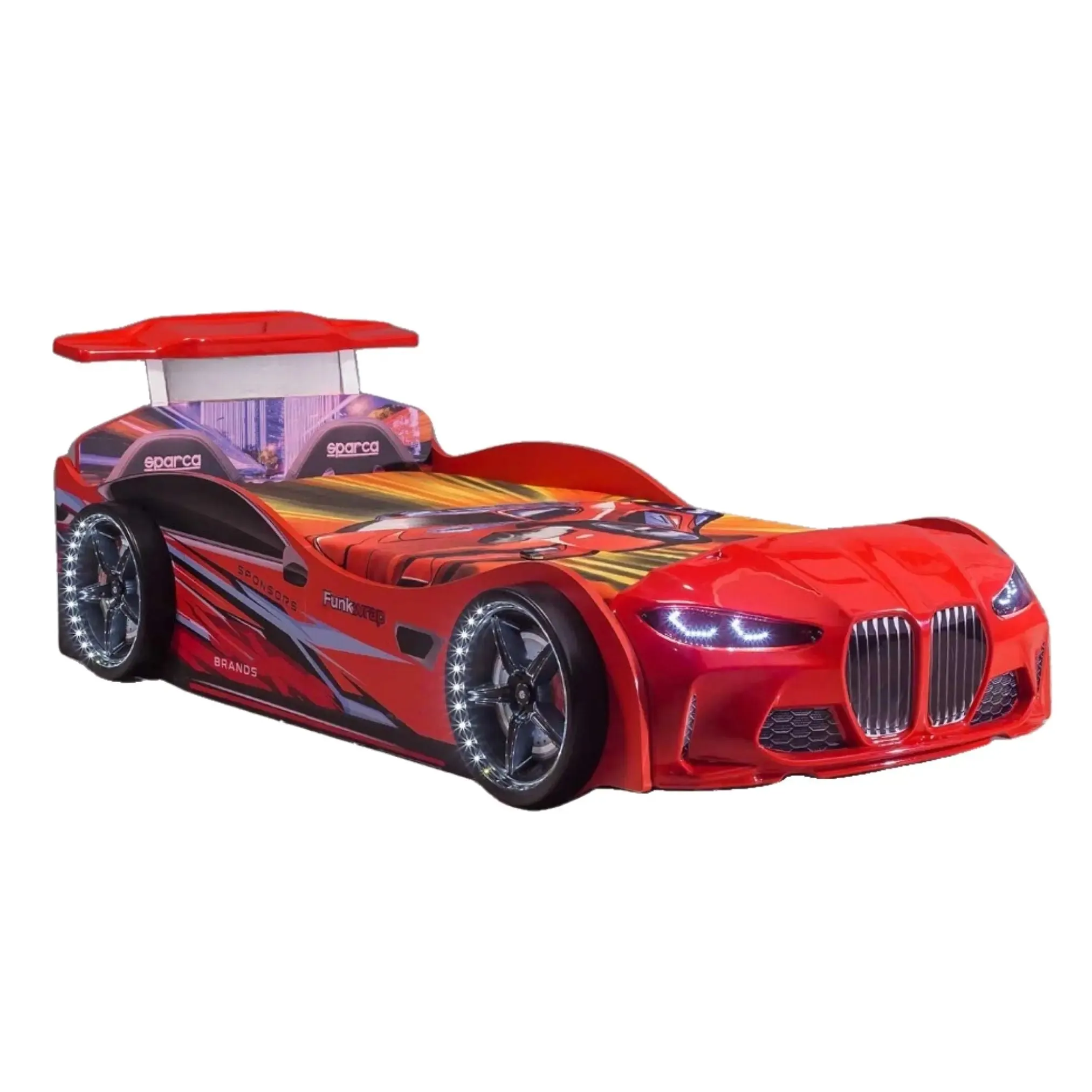 GTX Race Car Bed w/LEDs & Sound Effects