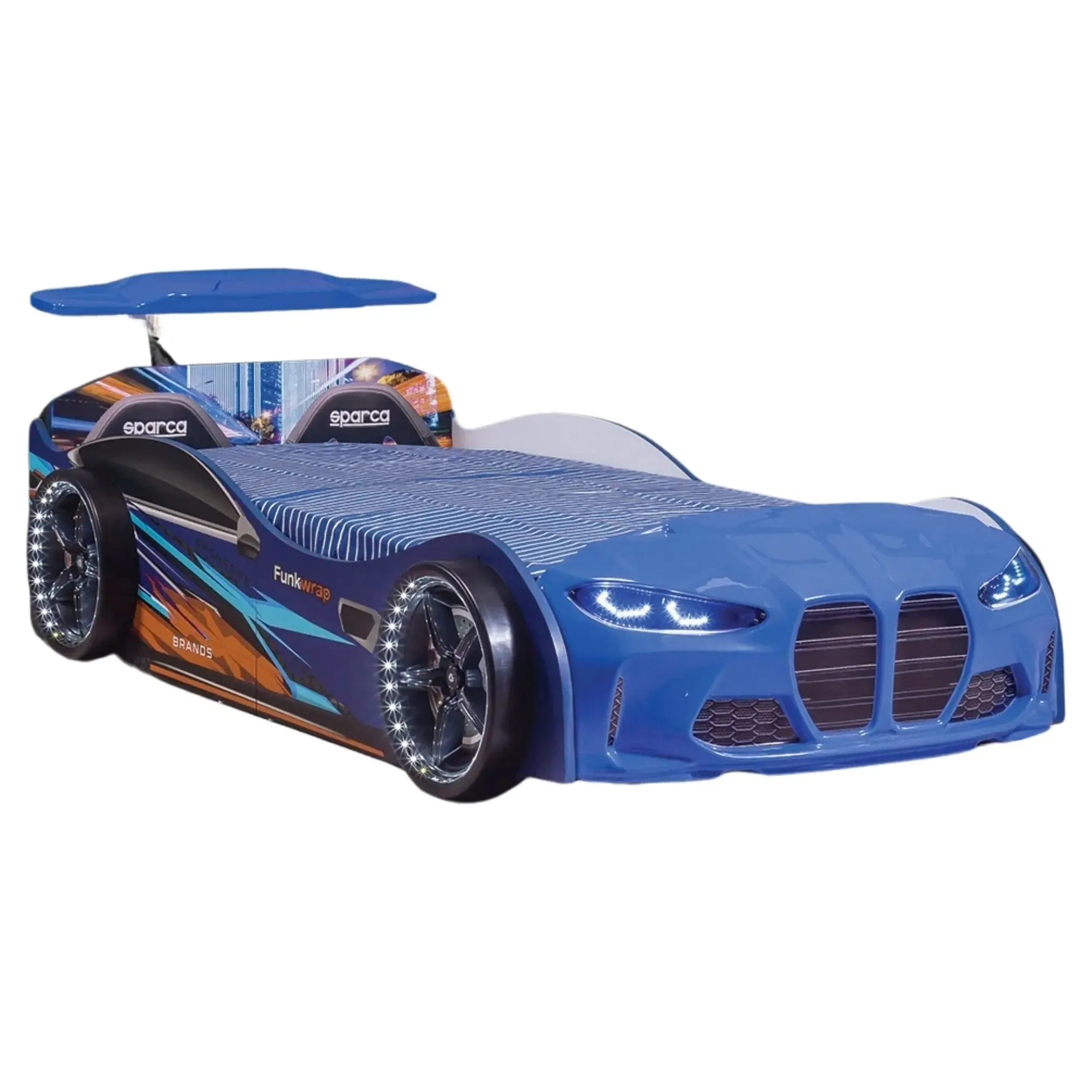 GTX Race Car Bed w/LEDs & Sound Effects