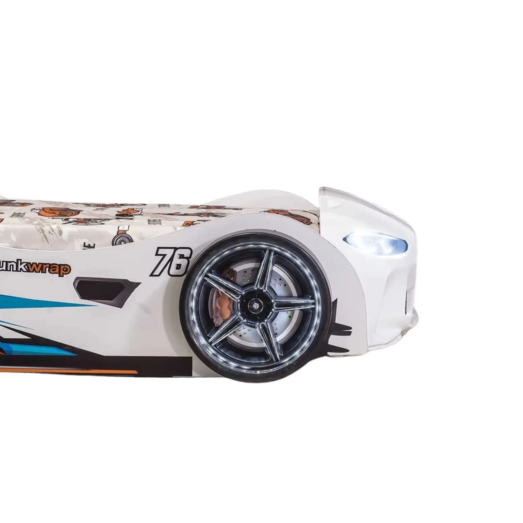 GTX Race Car Bed w/LEDs & Sound Effects