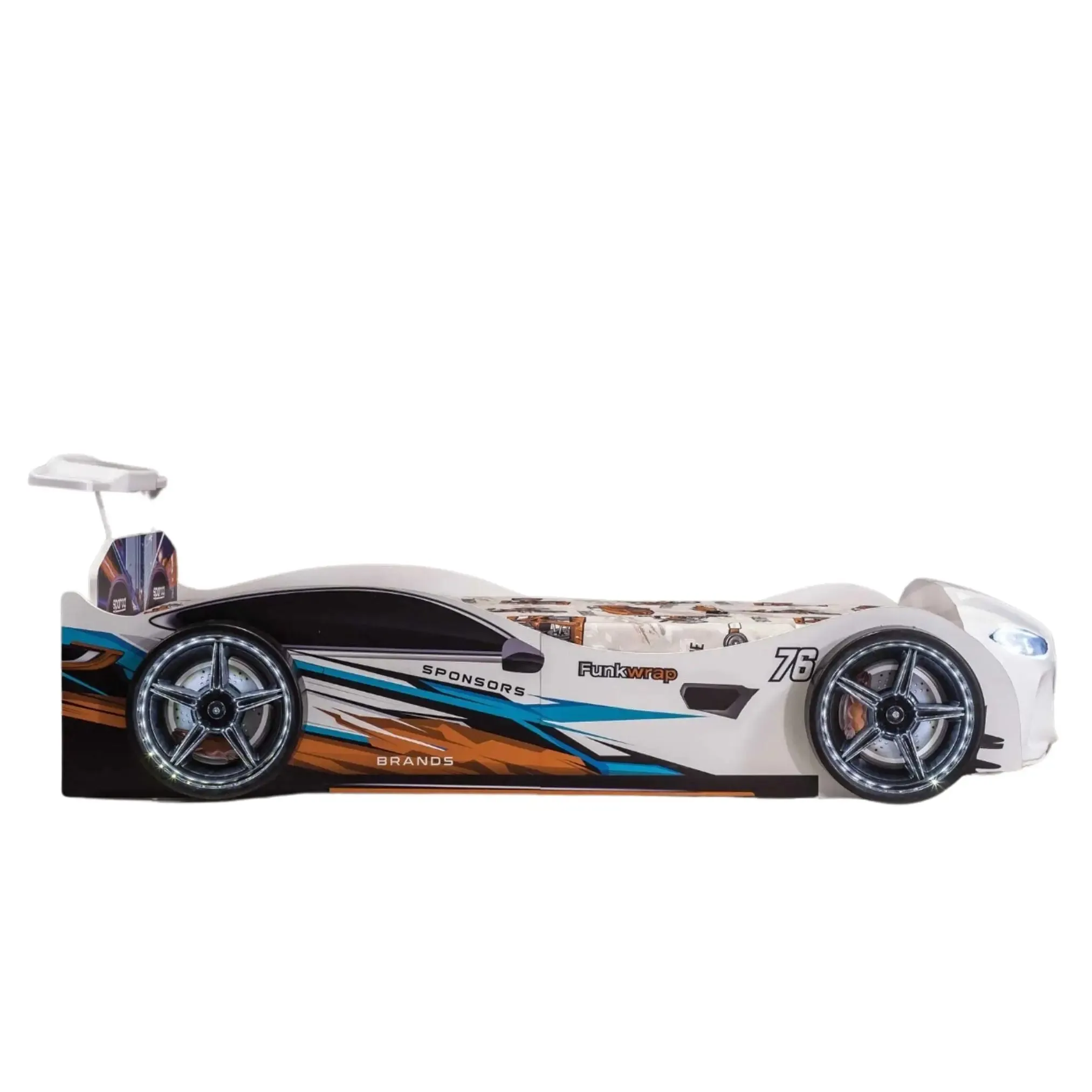 GTX Race Car Bed w/LEDs & Sound Effects