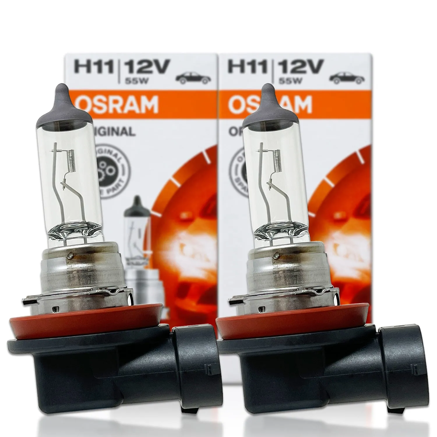 H11: Osram 64211L  OEM Original Standard Halogen Bulbs