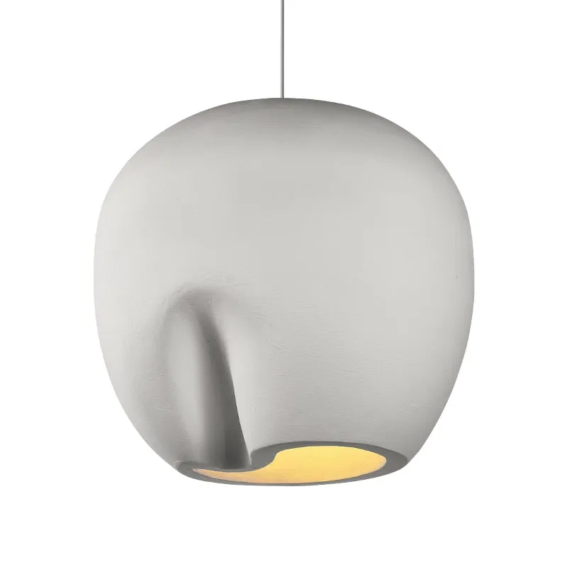 Handmade Polystyrene Wabi Sabi Personality Wood House Pendant Lamp