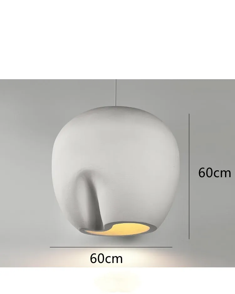 Handmade Polystyrene Wabi Sabi Personality Wood House Pendant Lamp
