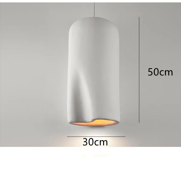Handmade Polystyrene Wabi Sabi Personality Wood House Pendant Lamp