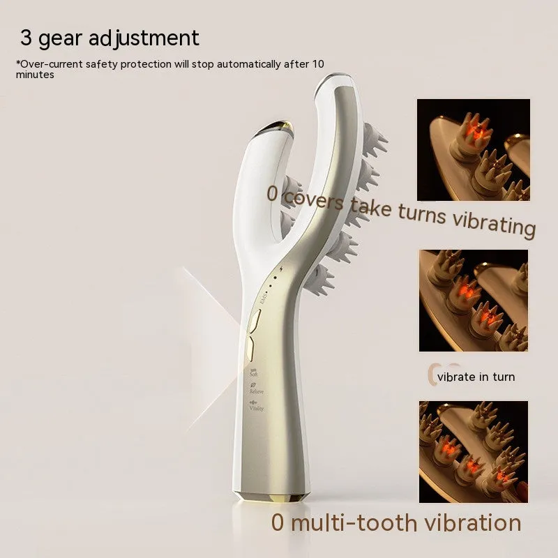 Head EMS Red Light Hand Massager - Electric Scalp Therapy for Hair Care