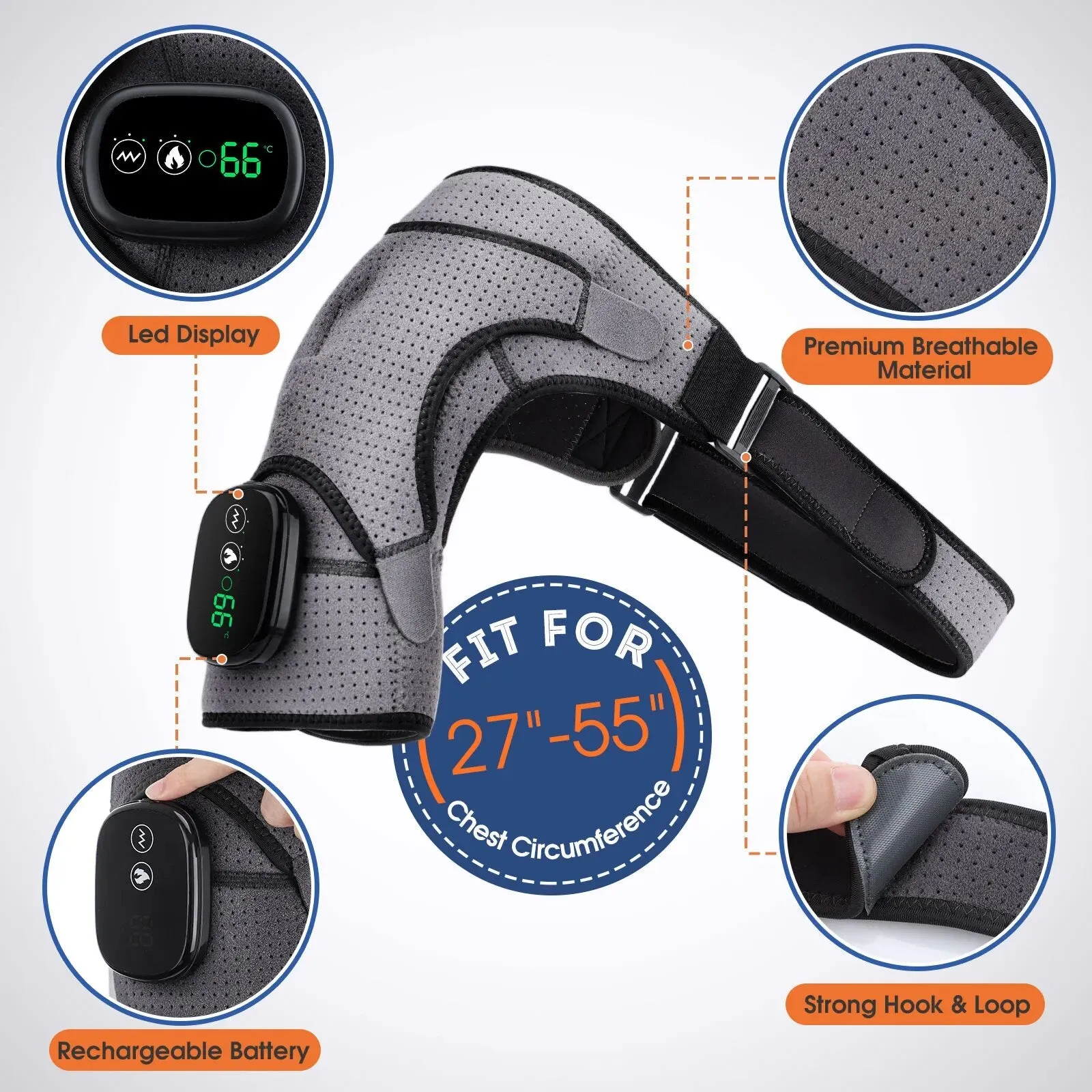 Heating Vabration Shoulder Massage