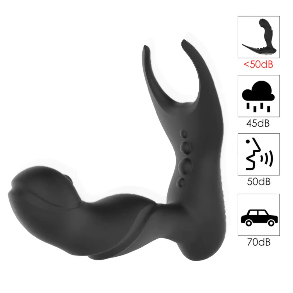 Heating Vibrating Anal Rolling Ball Prostate Massager