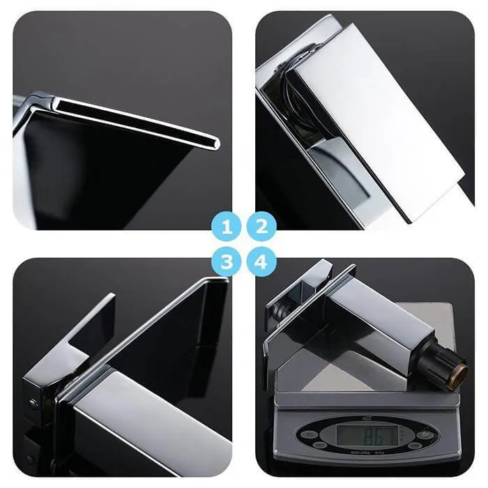 Homelody Brass Bathroom Basin Waterfall Faucet