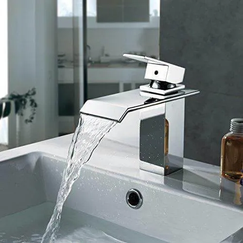 Homelody Brass Bathroom Basin Waterfall Faucet