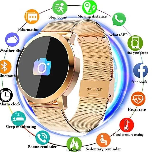 IMOSI Q8 Smartwatch Stainless Steel BT Fitness Tracker