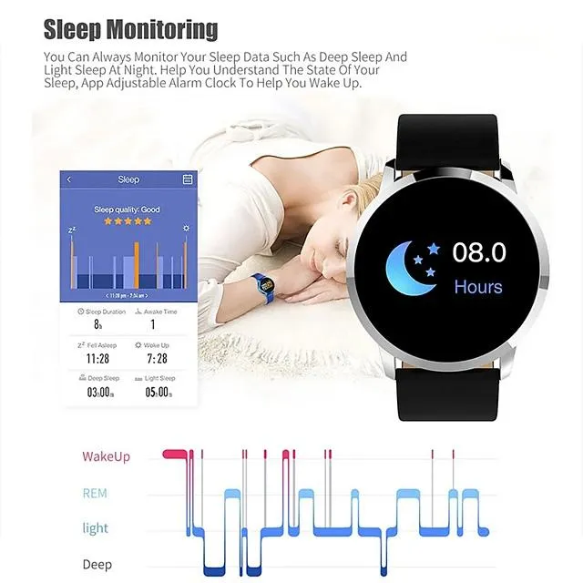 IMOSI Q8 Smartwatch Stainless Steel BT Fitness Tracker