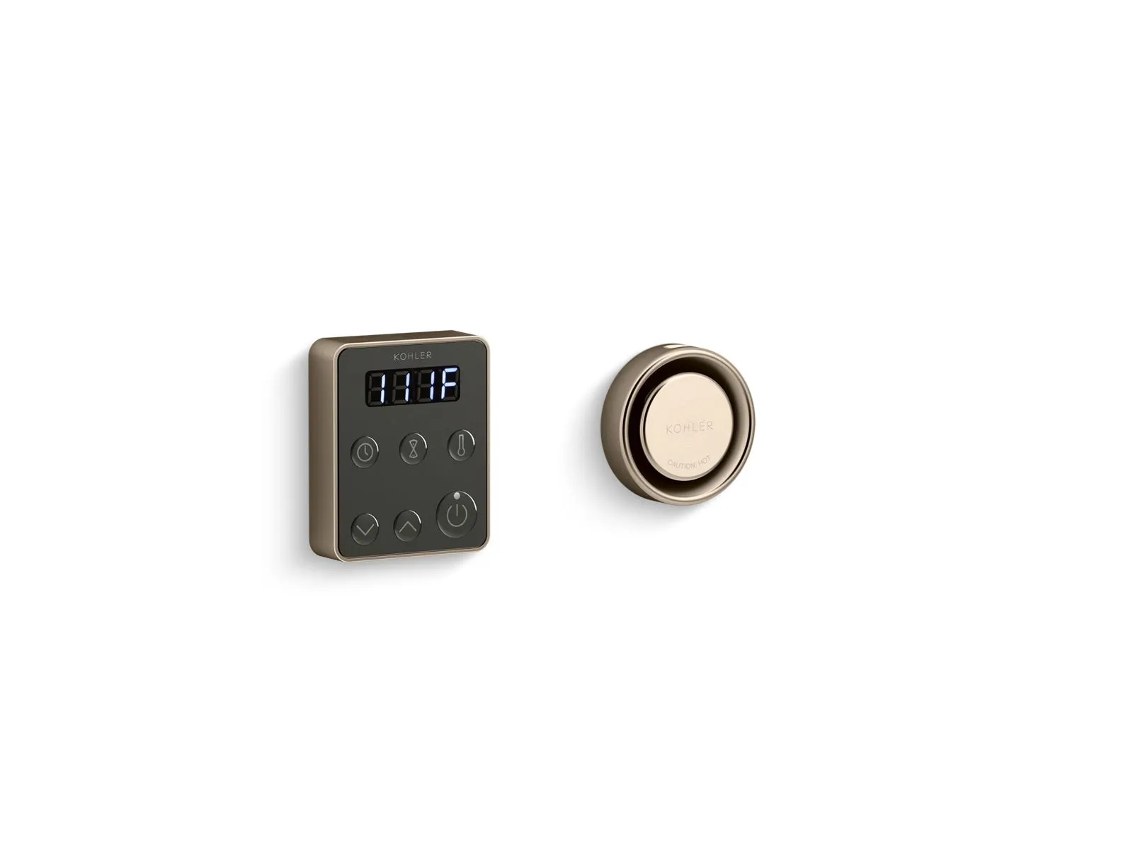 Invigoration Series Steam Generator Control Kit in Vibrant Brushed Bronze