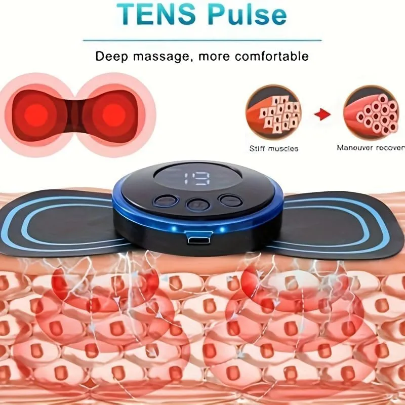 ITEM# 0191   Mini Deep Tissue Muscle Massager with 2 Replaceable Massage Pads and 18 Speed for Pain Relief and Relaxation of Arm, Leg, Foot, Shoulder, Waist (Watch Video)