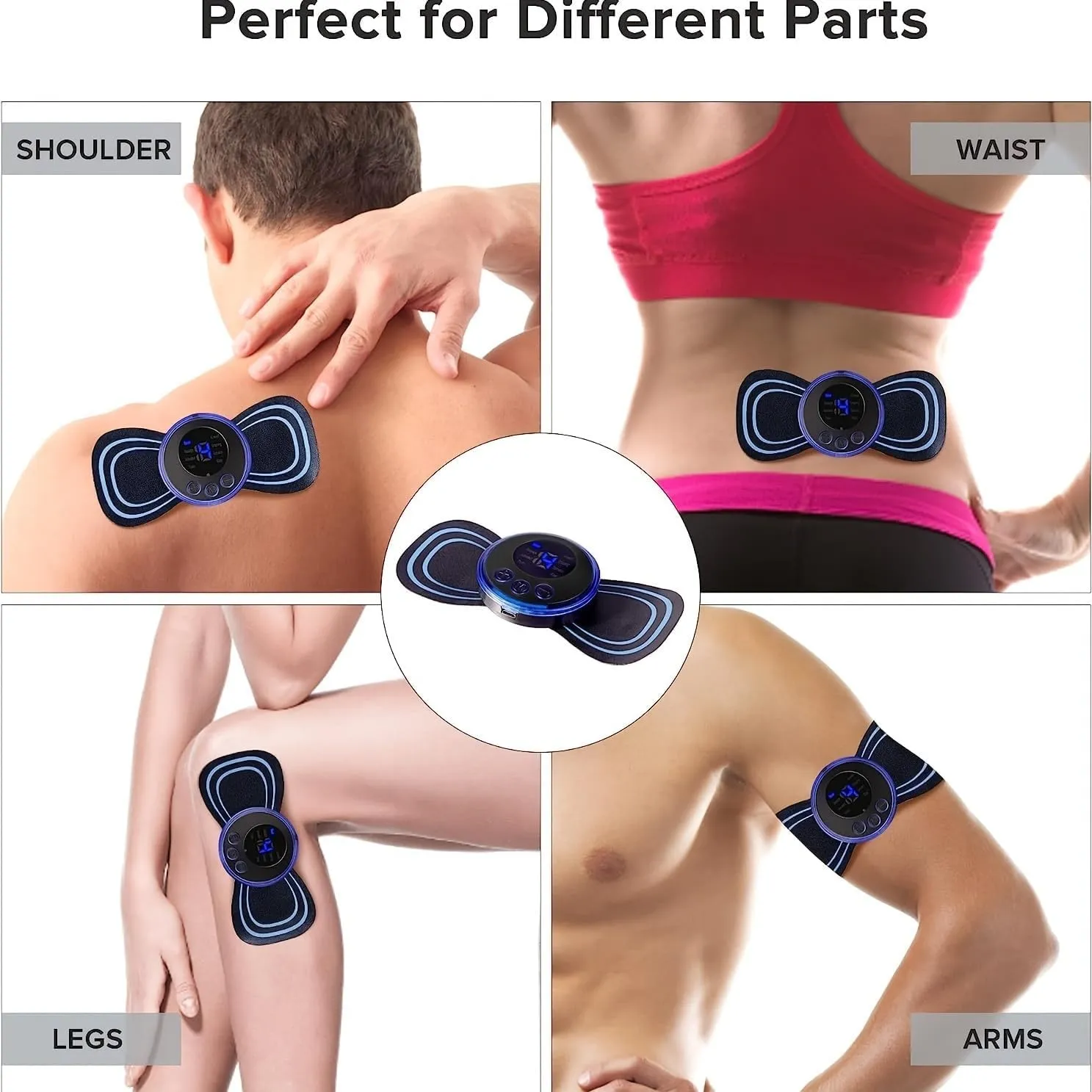 ITEM# 0191   Mini Deep Tissue Muscle Massager with 2 Replaceable Massage Pads and 18 Speed for Pain Relief and Relaxation of Arm, Leg, Foot, Shoulder, Waist (Watch Video)