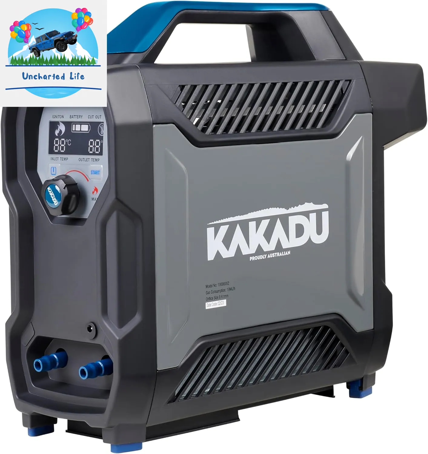 Kakadu Portable Camping Outback Shower: Instant Hot Water Anywhere