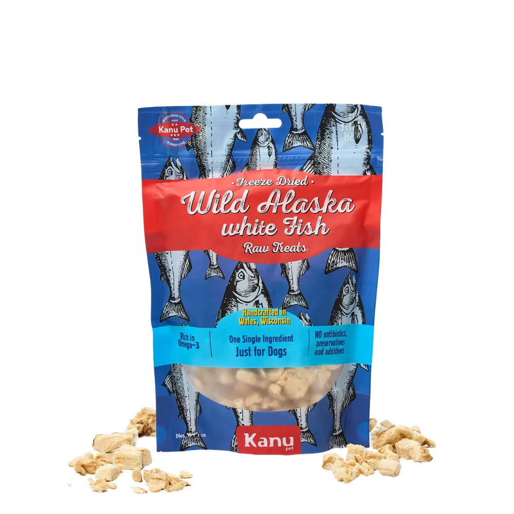 Kanu Pet Freeze Dried Wild Alaska White Fish Dog Treat