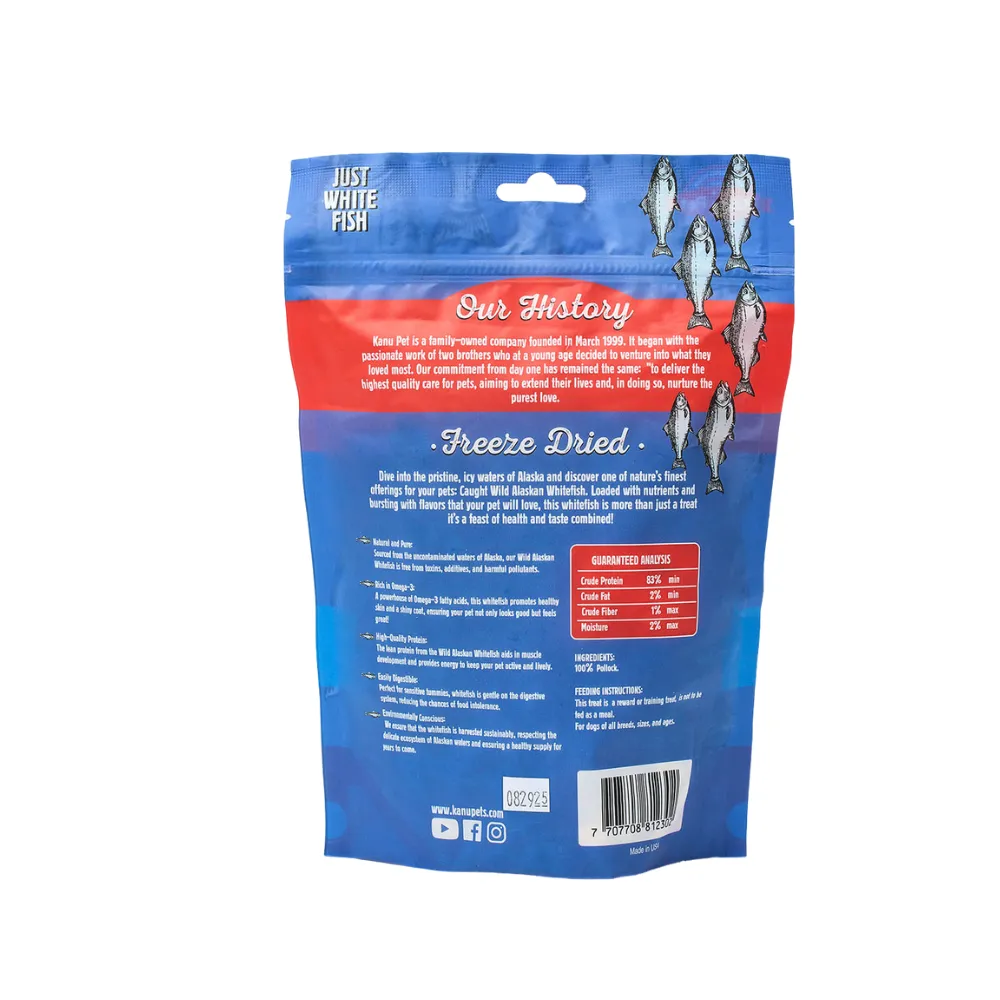 Kanu Pet Freeze Dried Wild Alaska White Fish Dog Treat