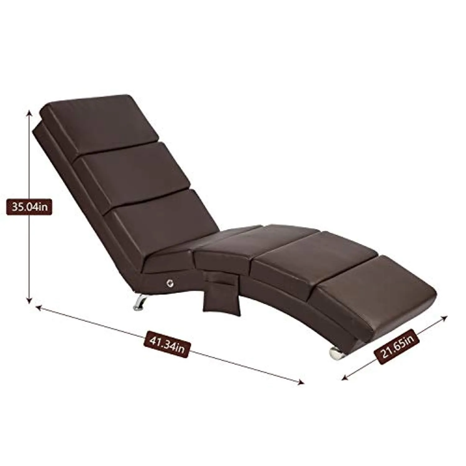 Leather Ergonomic Modern Upholstered Chaise Lounge for Indoor Furniture