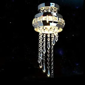 LED Ceiling Light Simple Round Crystal Bar Creative Living Room Bedroom Dining Room Corridor Aisle Light