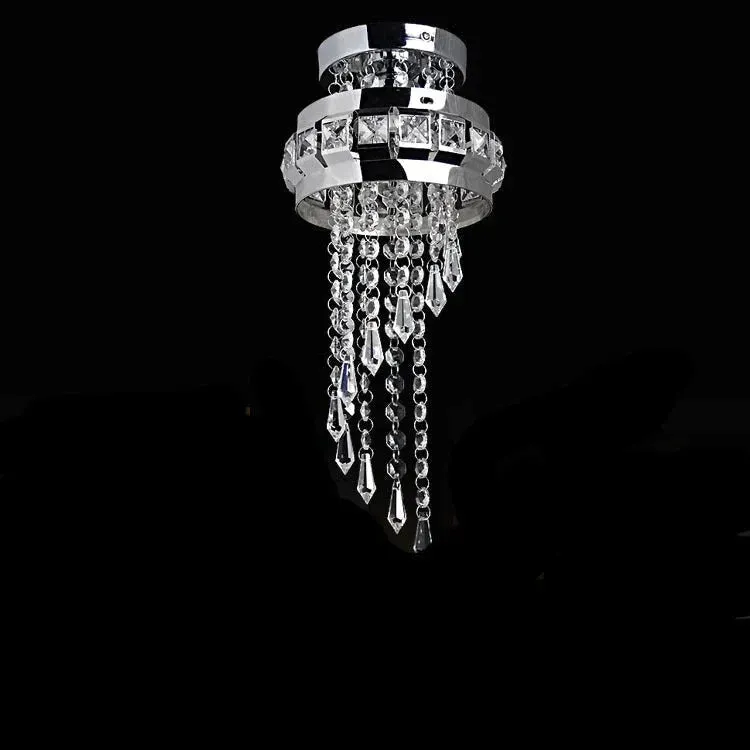 LED Ceiling Light Simple Round Crystal Bar Creative Living Room Bedroom Dining Room Corridor Aisle Light