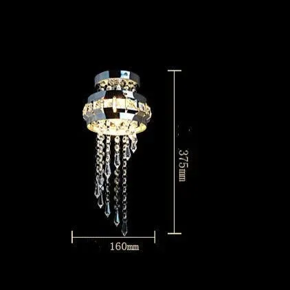 LED Ceiling Light Simple Round Crystal Bar Creative Living Room Bedroom Dining Room Corridor Aisle Light
