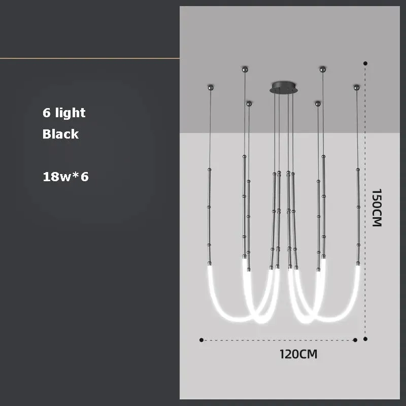 LED DIY Minimalism Stainless Steel Gold Black Designer Lustre Lamparas De Techo Ceiling Lights.Ceiling Lamp For Living Room