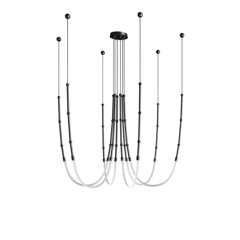 LED DIY Minimalism Stainless Steel Gold Black Designer Lustre Lamparas De Techo Ceiling Lights.Ceiling Lamp For Living Room