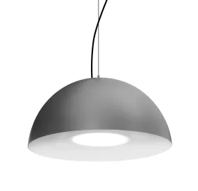 LED Pendant from the Flux Collection in Black Finish by Besa