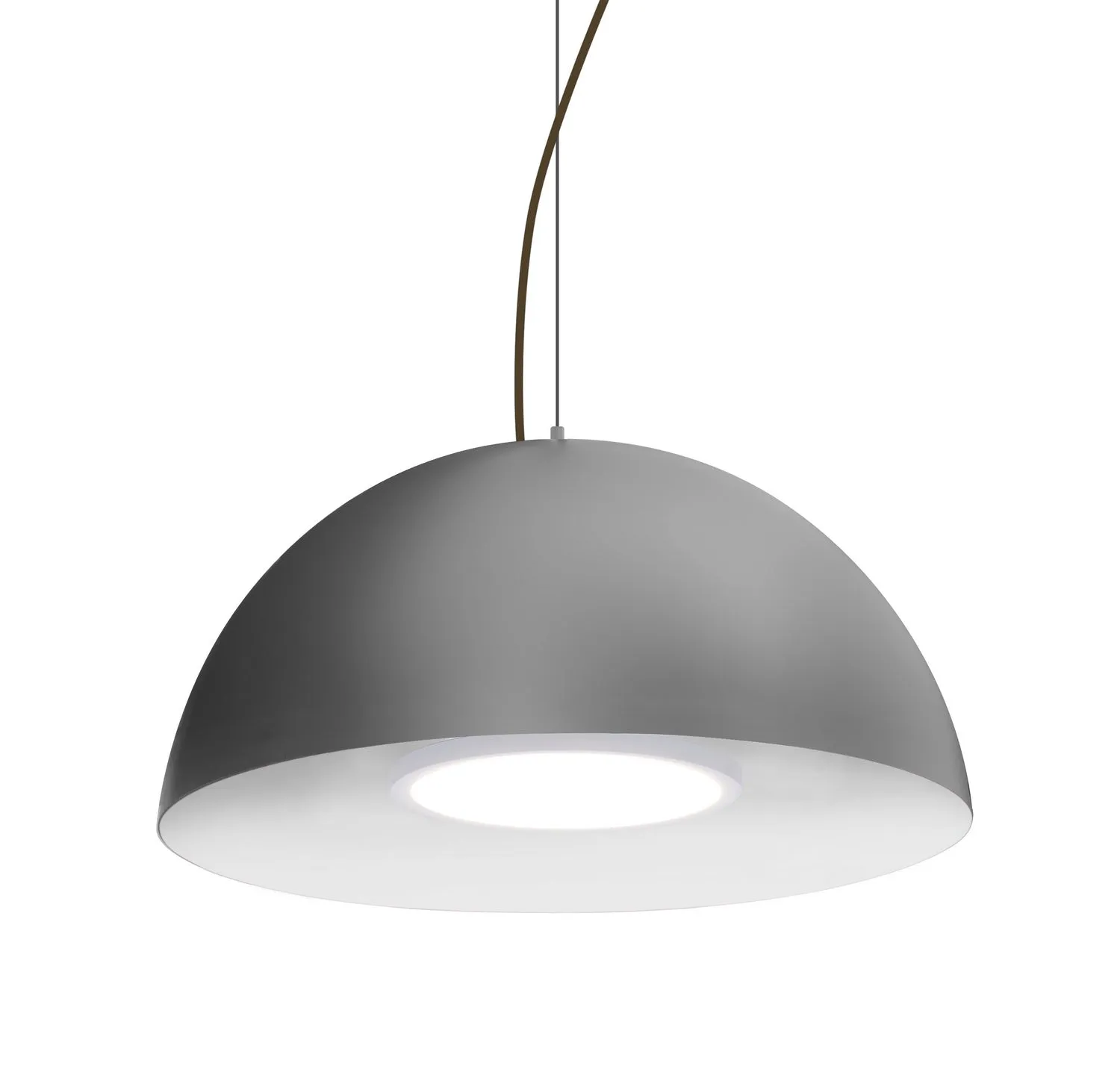 LED Pendant from the Flux Collection in Bronze Finish by Besa