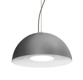 LED Pendant from the Flux Collection in Bronze Finish by Besa