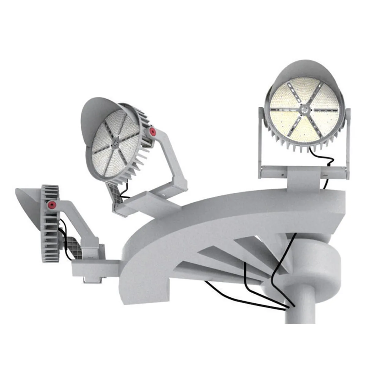 LED Sports Flood Light, 500 Watts, 70000 Lumens, 5000K, 120-277V, Trunnion Mount