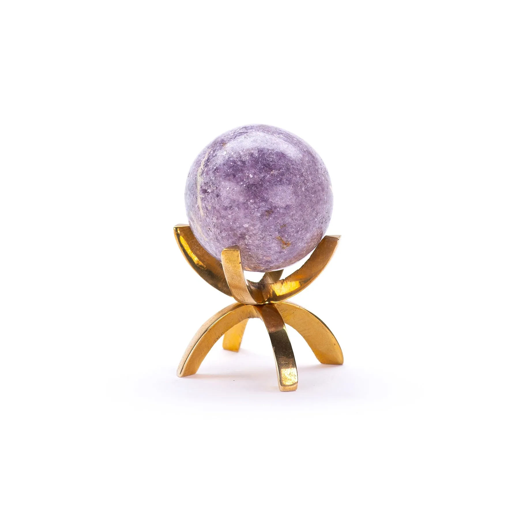 Lepidolite Sphere, A Grade