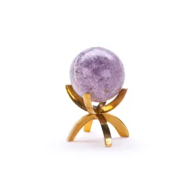 Lepidolite Sphere, A Grade