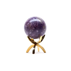 Lepidolite Sphere, AA Grade