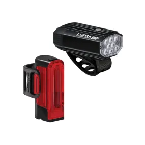 Lezyne Micro Drive 800  and Strip Drive 300  Pair Black