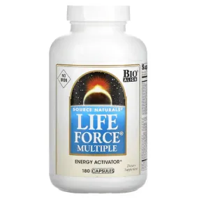 Life Force Multiple Without Iron, 180 Capsules, Source Naturals