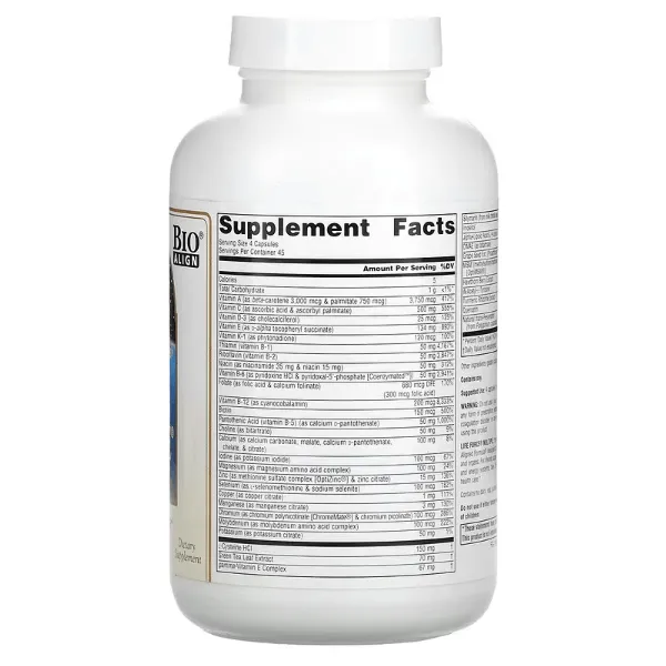 Life Force Multiple Without Iron, 180 Capsules, Source Naturals