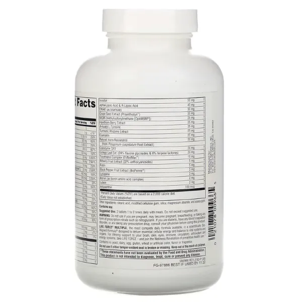 Life Force Multivitamin, No Iron, 120 Tablets, Source Naturals