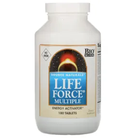 Life Force Multivitamin, No Iron, 180 Tablets, Source Naturals