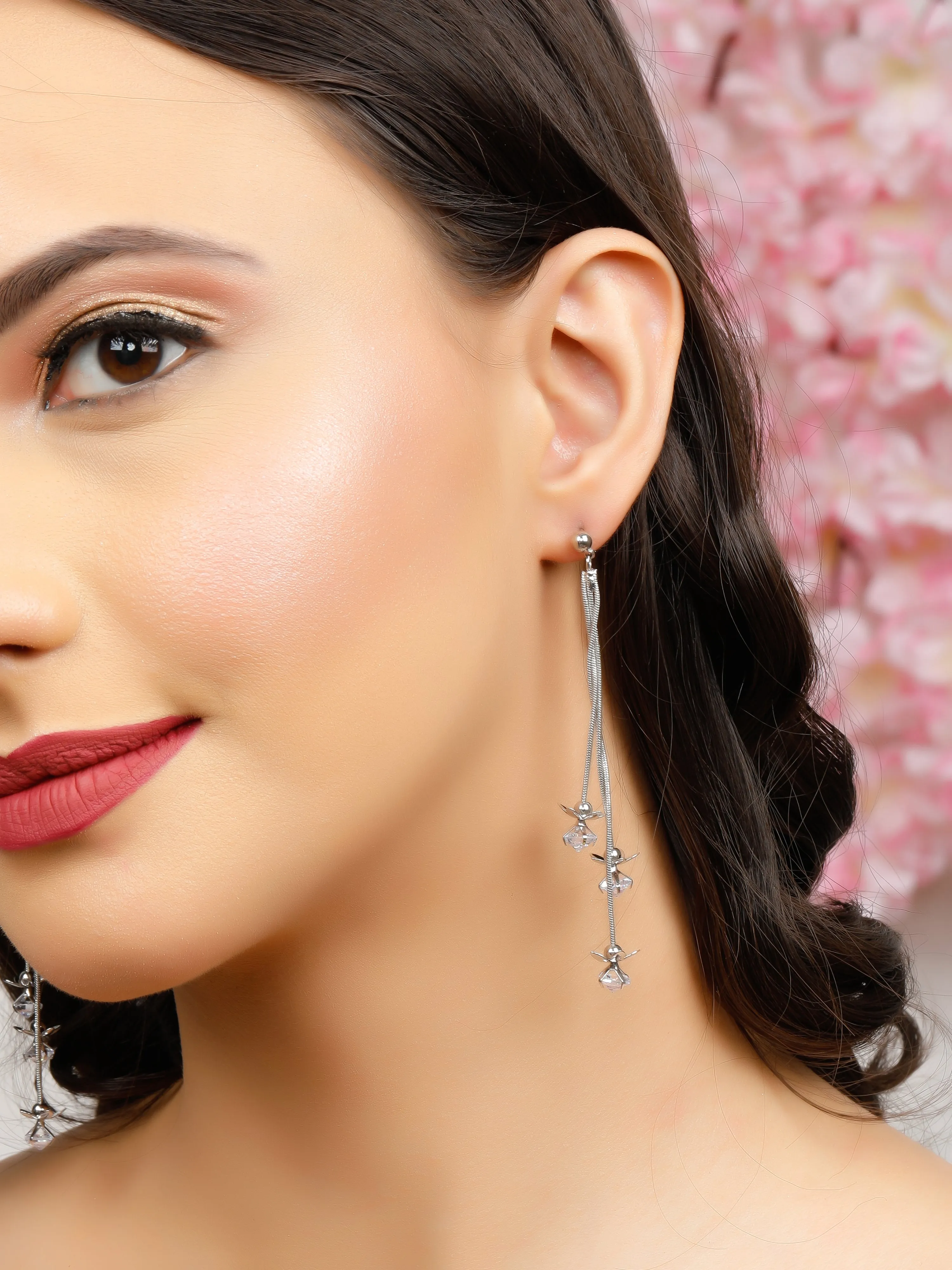 Lighting Star Silver Earrings