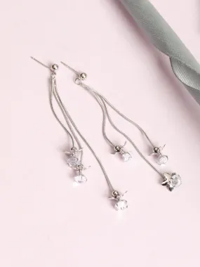 Lighting Star Silver Earrings