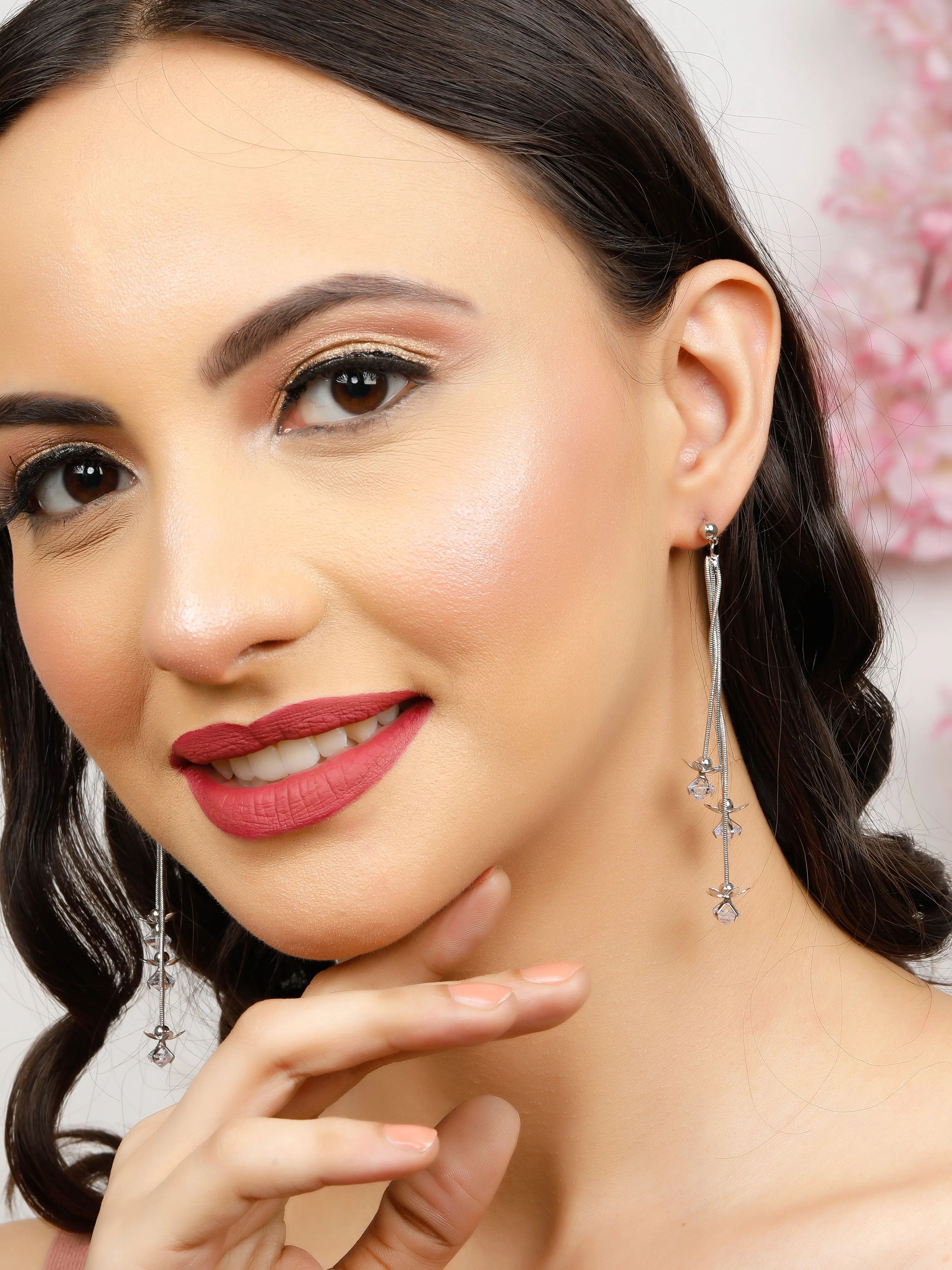 Lighting Star Silver Earrings