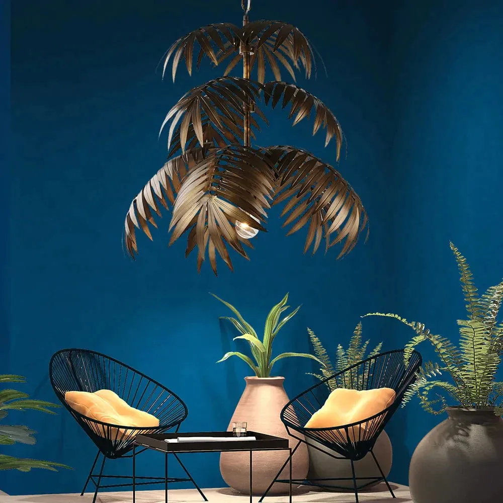 Loft Modern Coconut Tree Pendant Light LED E27 Industrial Creative Hanging Lamp For Living Room Restaurant Bedroom Lobby Hotel
