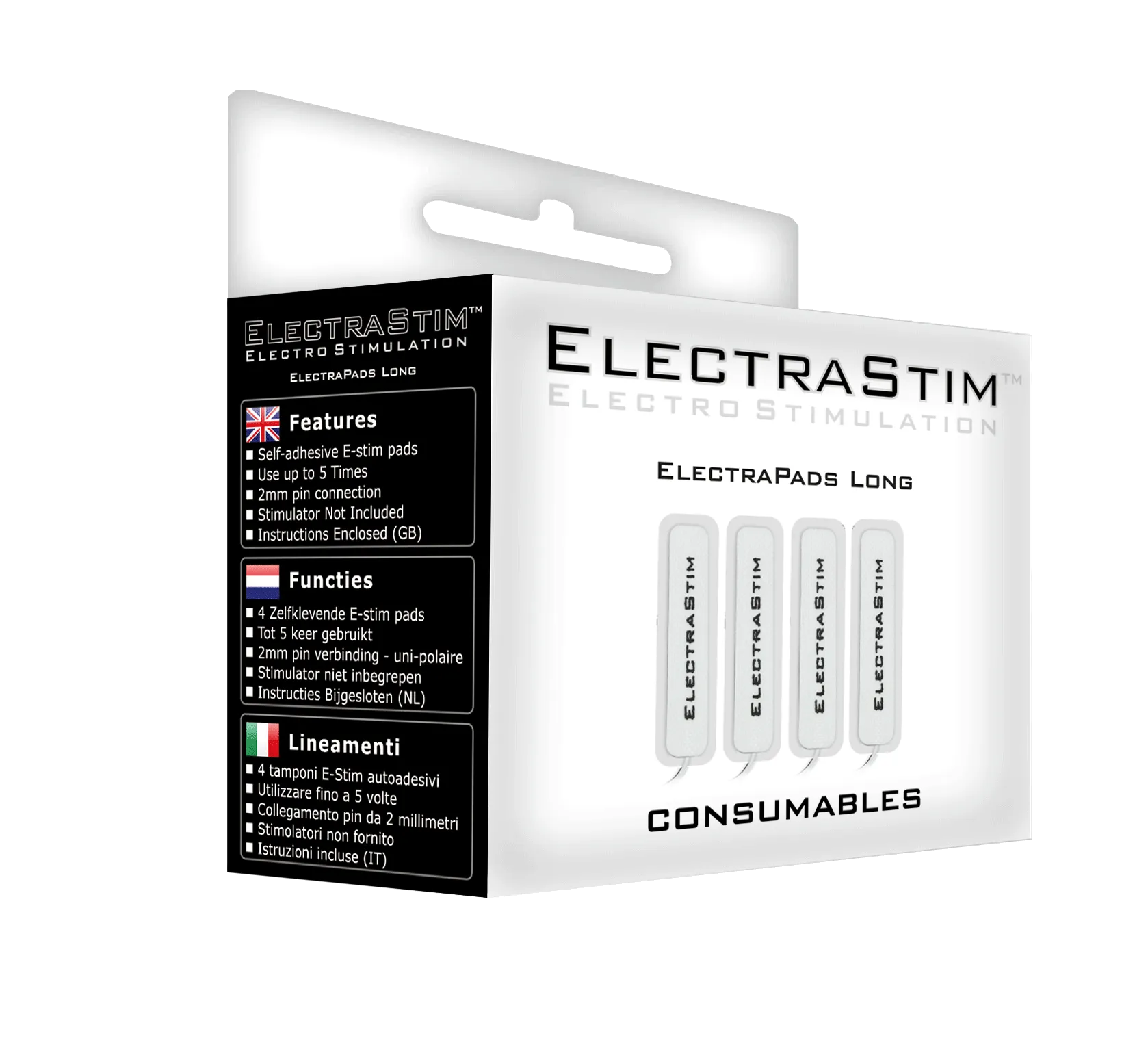 Long Self Adhesive Conductive Pads (4 Pack)